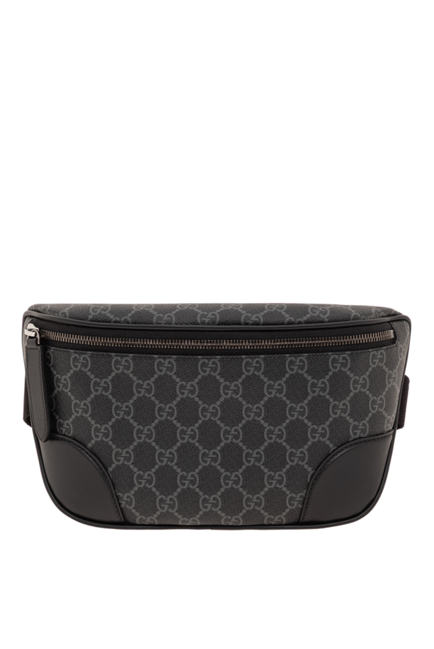 Gucci қара түсті орташа өлшемді gg emblem белдік сөмкесі 193626 - фото 1