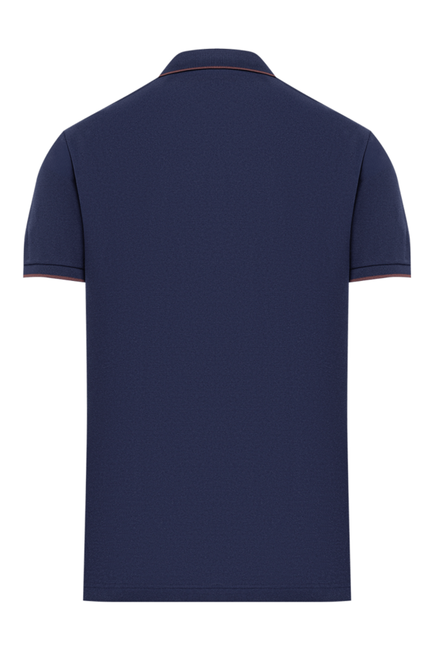 Loro Piana көк түсті brentwood мақтадан жасалған созылатын пико-поль жейдесі 193629 - фото 2