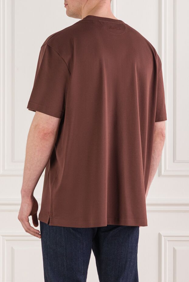 Loro Piana men's brown ray cotton jersey t-shirt 193637 - photo 3