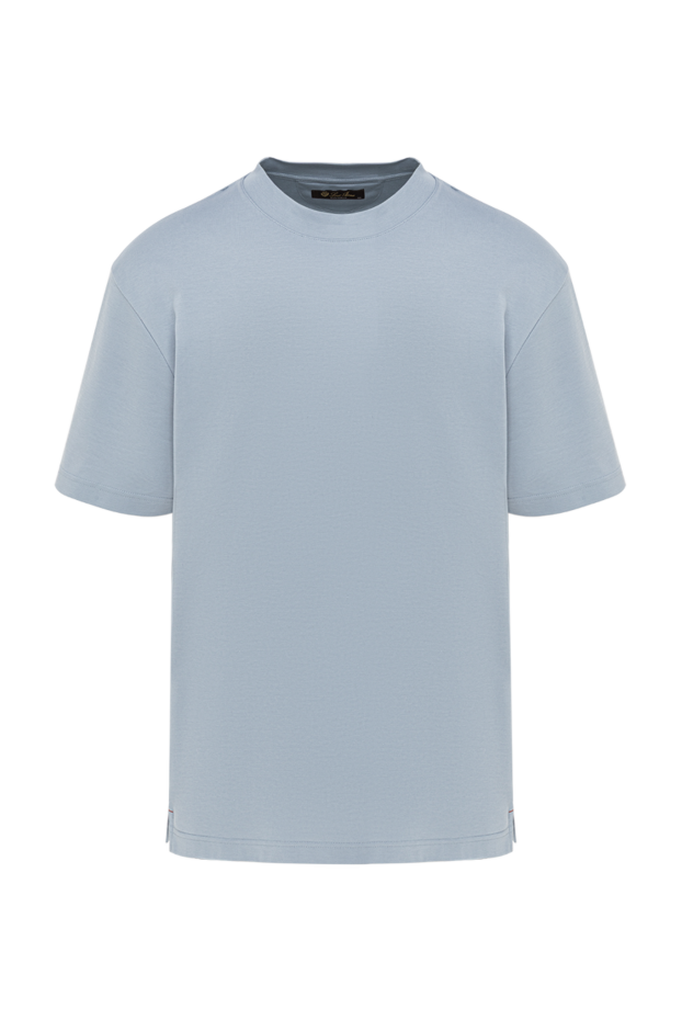 Loro Piana ray t-shirt in light blue cotton jersey 193638 - photo 1