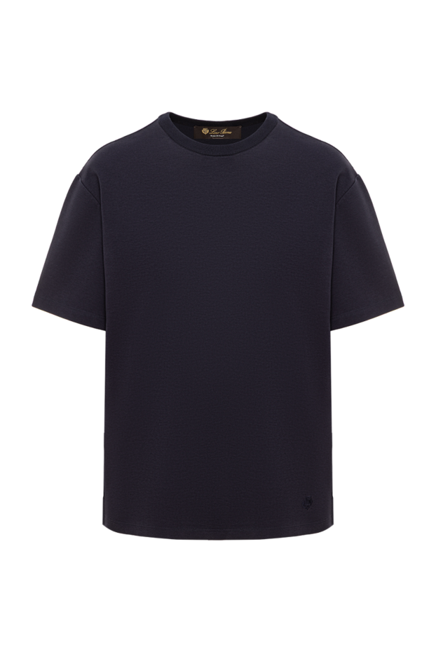 Loro Piana women's dark blue crew neck t-shirt 193646 - photo 1