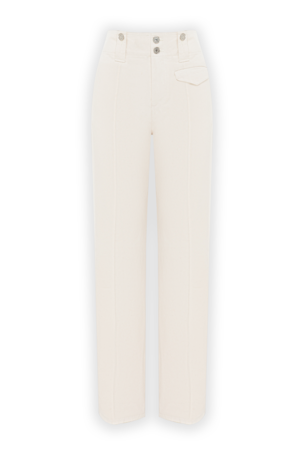 Isabel Marant women's high-waisted trousers in ecru 193655 - photo 1