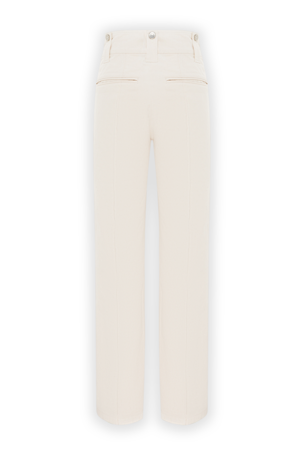 Isabel Marant women's high-waisted trousers in ecru 193655 - photo 2