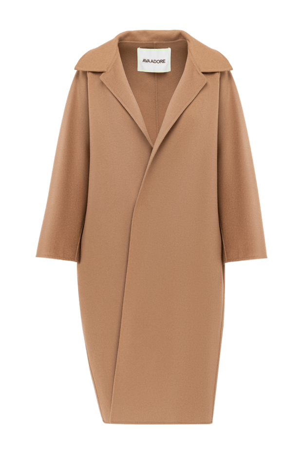 Ava Adore women's beige woolen loose-fitting coat 193701 - photo 1