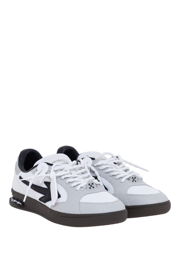 Off-White кроссовки end of play из комбинированных материалов белого цвета 193724 - фото 3