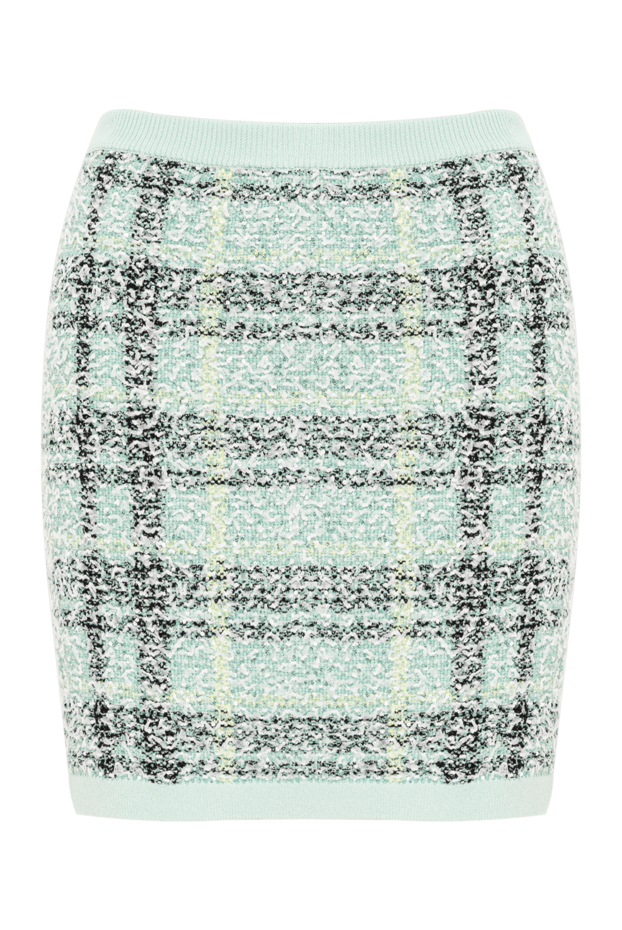 Balmain твид стиліндегі торлы тоқылған мини юбка 193730 - фото 1