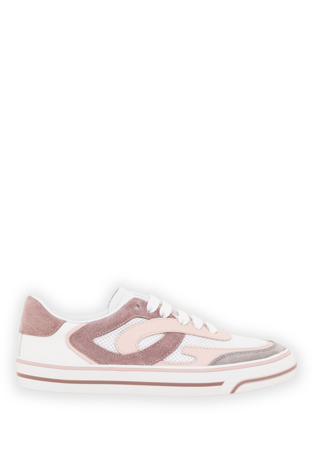 Dolce & Gabbana women's white sailing sneakers made of calfskin and polyester 193740 - photo 1