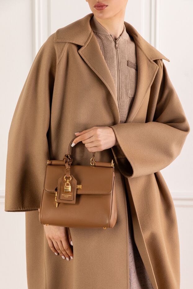 Dolce & Gabbana my sicily brown calfskin plonge bag 193744 - photo 2