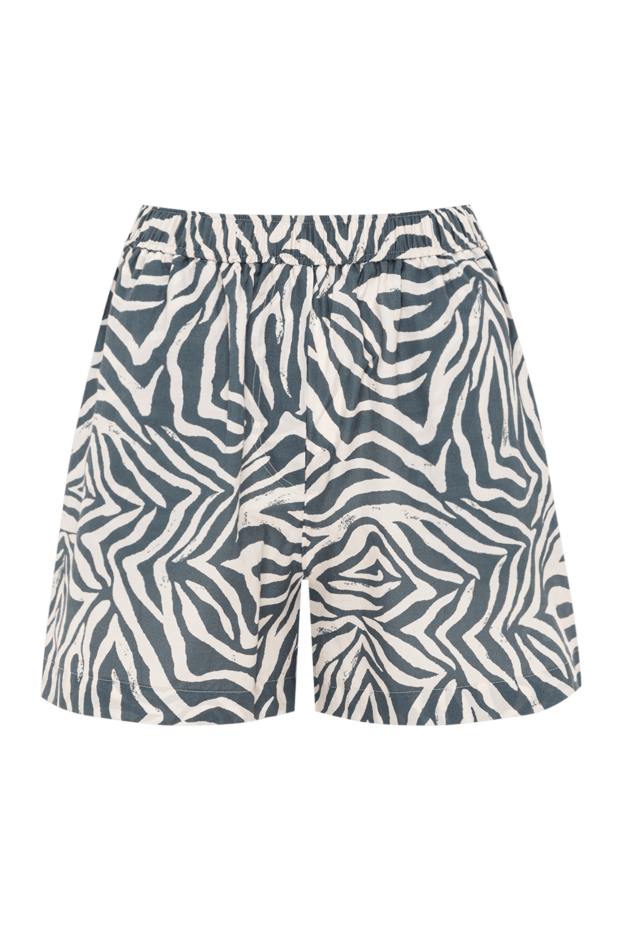 Brunello Cucinelli women's loose-fitting zebra-striped shorts 193776 - photo 1