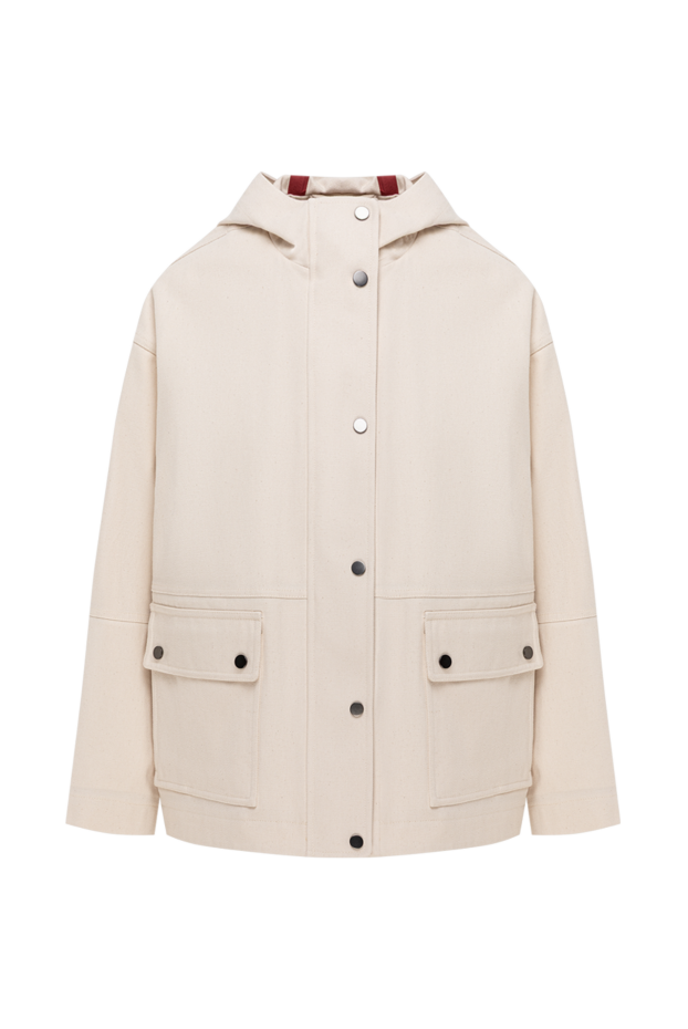 Brunello Cucinelli women's loose-fitting cream cotton parka 193779 - photo 1