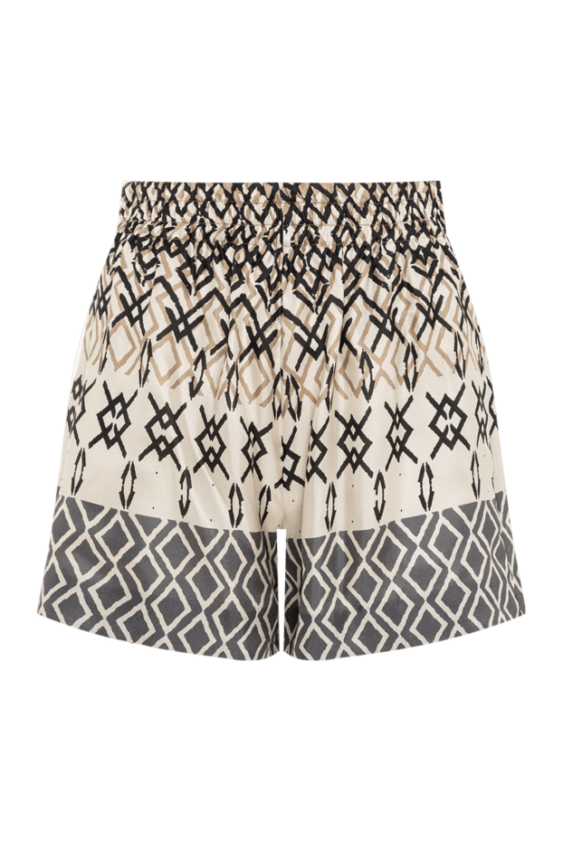 Brunello Cucinelli women's silk shorts with complex geometric and ethnic patterns 193791 - photo 1