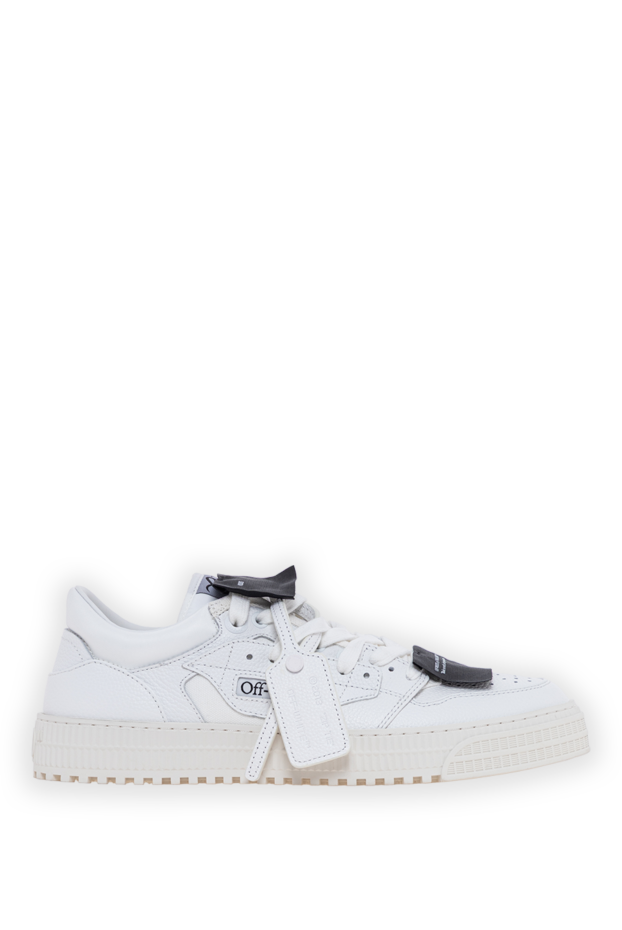 Off-White кроссовки 3.0 court low top из кожи и хлопка белого цвета 193813 - фото 1