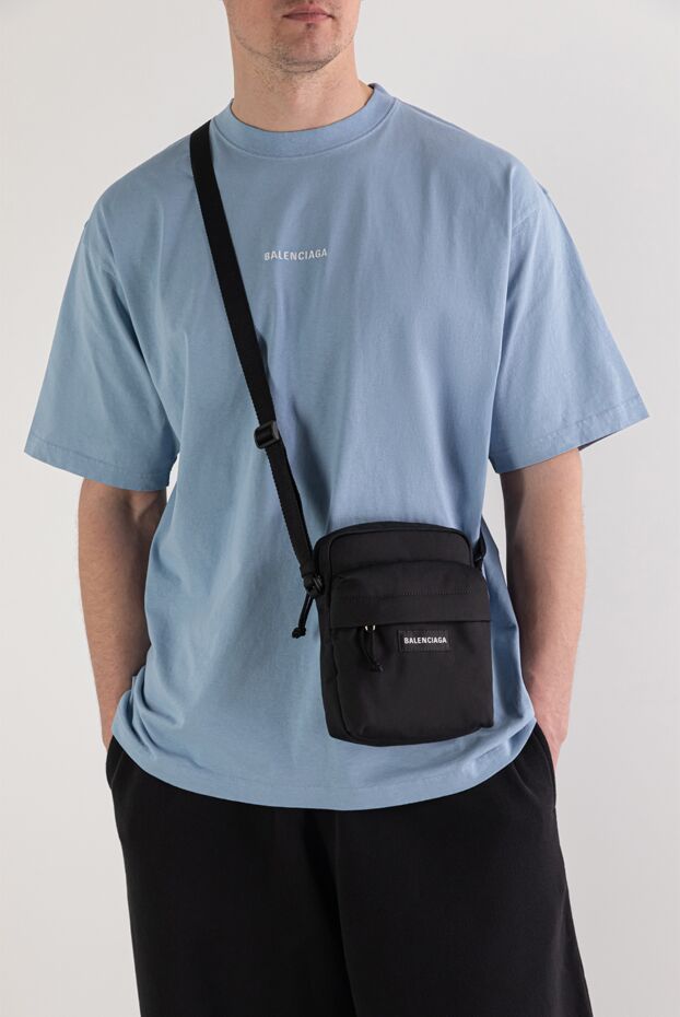 Balenciaga men's black nylon explorer messenger bag 193923 - photo 2