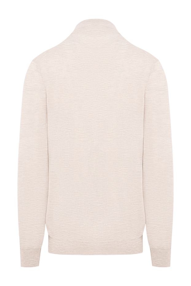 Brunello Cucinelli beige melange knitted cardigan made of wool and cashmere with a zipper 193962 - photo 2