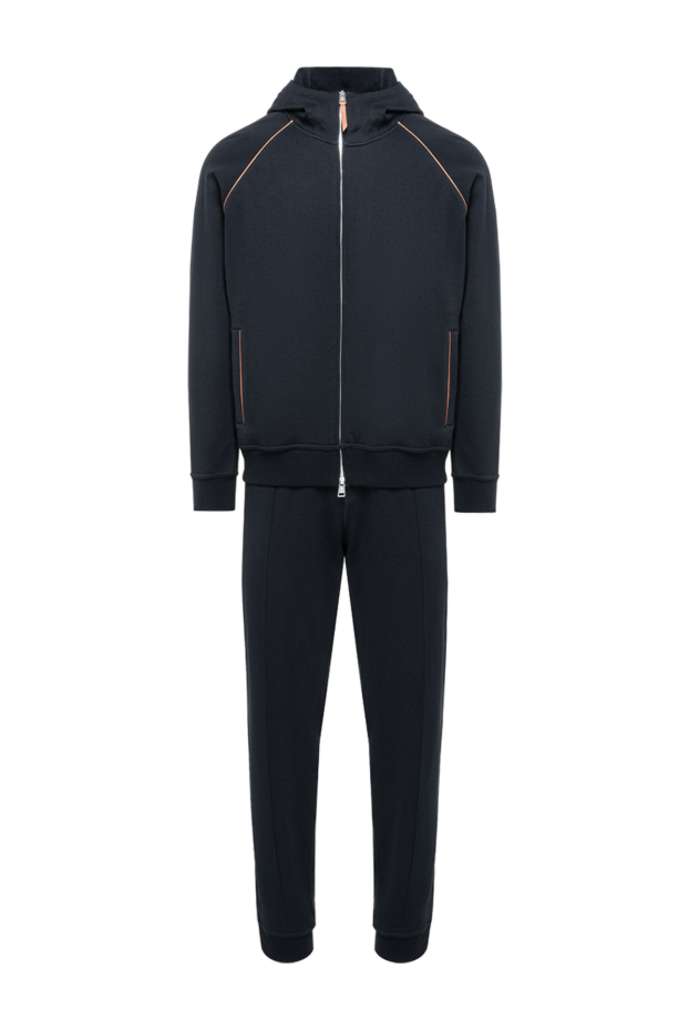 Brunello Cucinelli мужской черный спортивный костюм с контрастным кантом 193991 - фото 1