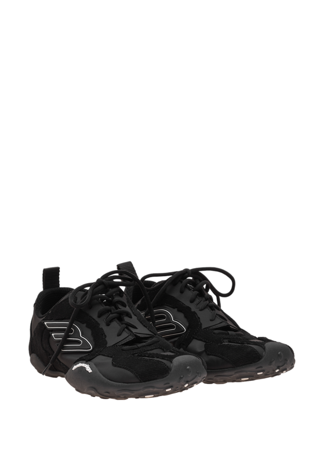 Balenciaga men's monday ultra sneakers in black with a distressed effect 193995 - photo 3