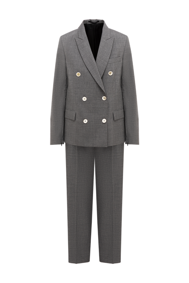 Golden Goose classic women's double-breasted trouser suit with contrasting buttons 194016 - photo 1