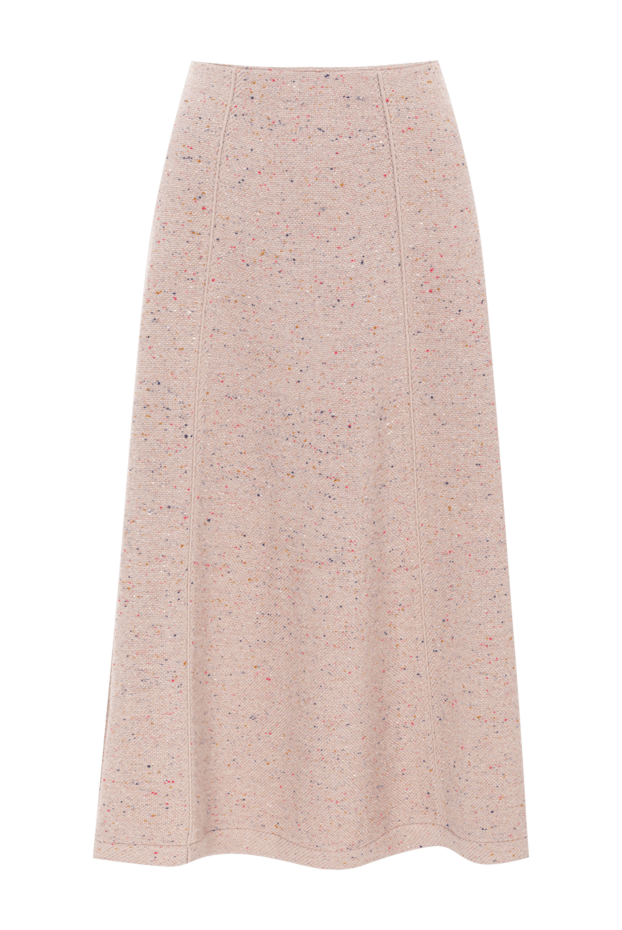 Loro Piana knitted cashmere midi skirt with a melange texture 194017 - photo 1