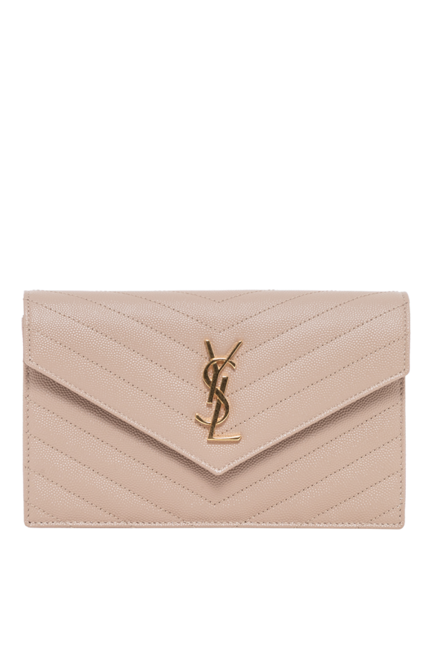 Saint Laurent beige logo chain bag with iconic quilted stitching 194029 - photo 1