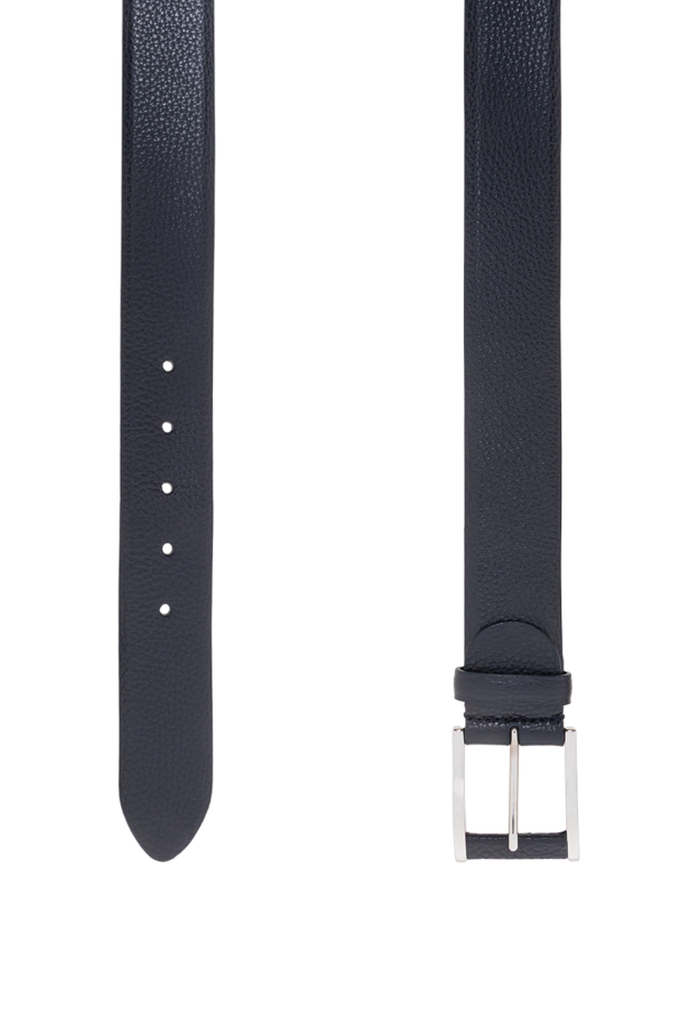 Cesare di Napoli a high-quality grained leather belt in a deep navy blue.
 194090 - photo 3