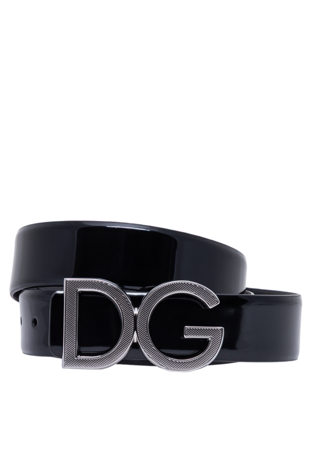 Dolce & Gabbana classic leather belt in a glossy finish with a logo buckle 194096 - photo 1