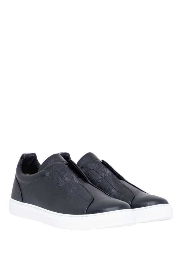 Andrea Ventura sleek black slip-ons made of high-quality leather 194146 - photo 3