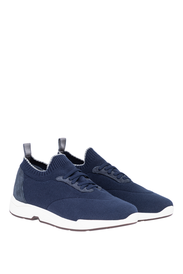Andrea Ventura ultra-light and breathable blue sneakers with a contrasting sole 194154 - photo 3