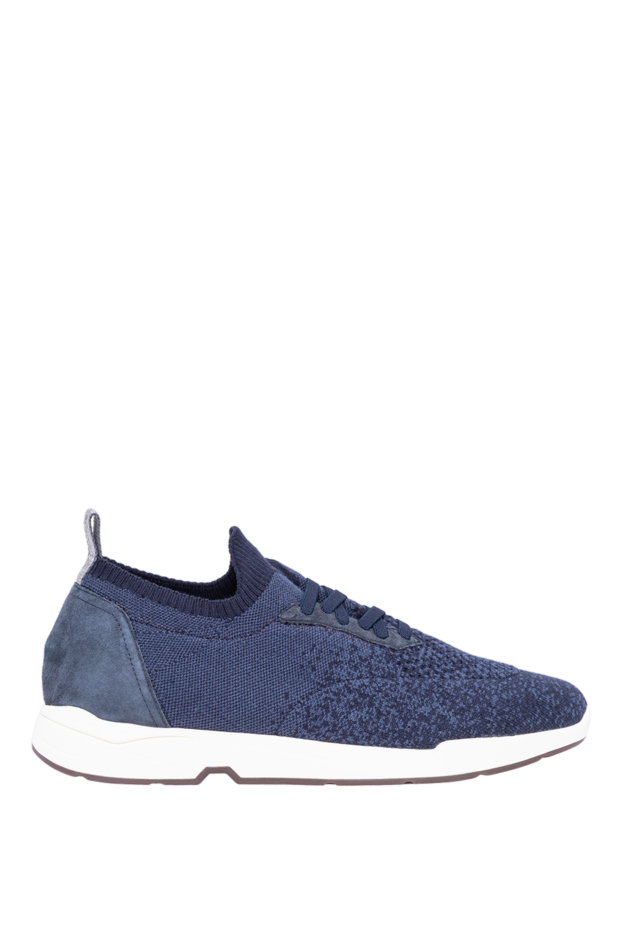 Andrea Ventura blue sock sneakers with melange knit and contrast sole 194158 - photo 1