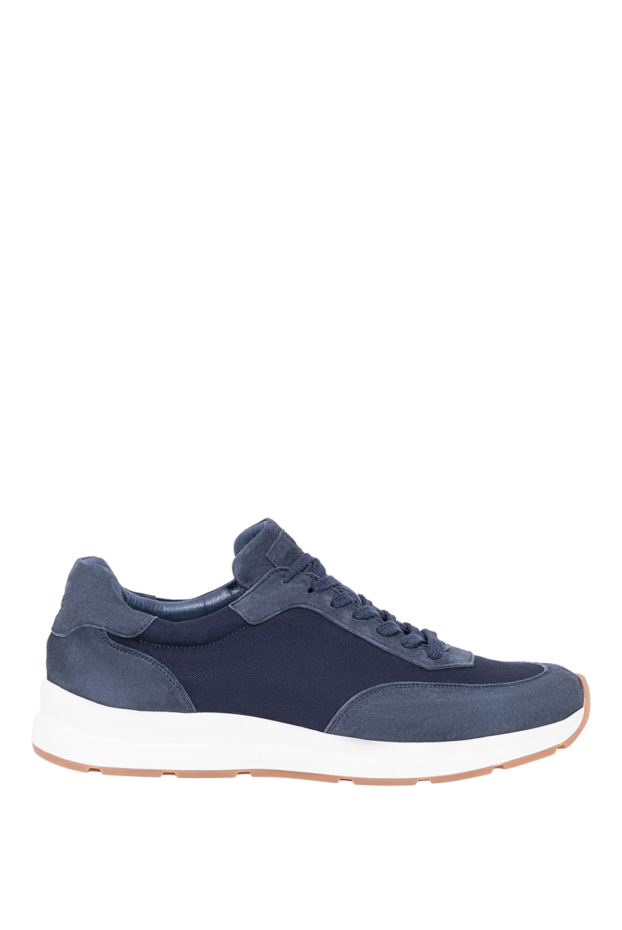 Andrea Ventura men's blue combination sneakers 194161 - photo 1