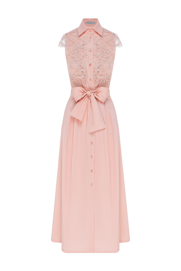 D.Exterior pink midi shirt dress in exquisite floral lace 194197 - photo 1