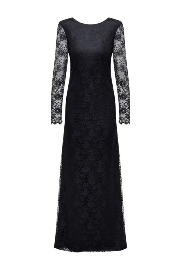 D.Exterior black evening dress made of exquisite floral lace 194199 - photo 1