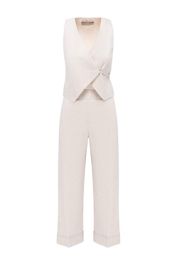 D.Exterior a suit made of an original wrap-around vest and cropped trousers with turn-ups 194203 - photo 1