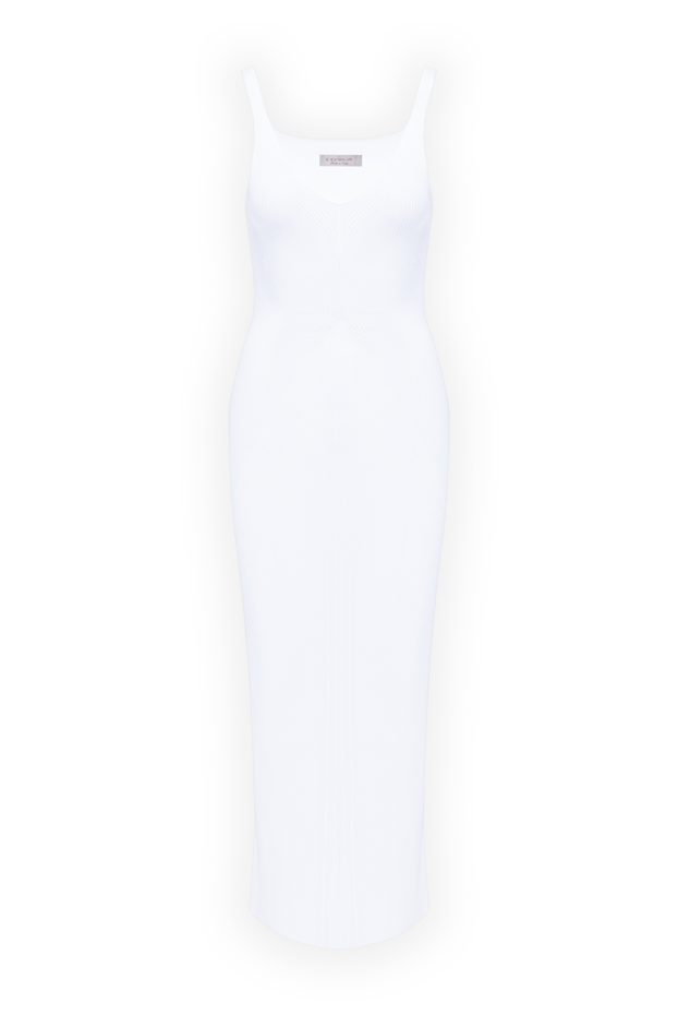 D.Exterior white maxi slip dress with wide straps and a plunging neckline 194217 - photo 1
