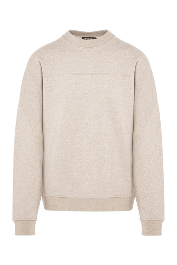 Loro Piana beige melange sweatshirt made of soft, high-quality cotton 194247 - photo 1