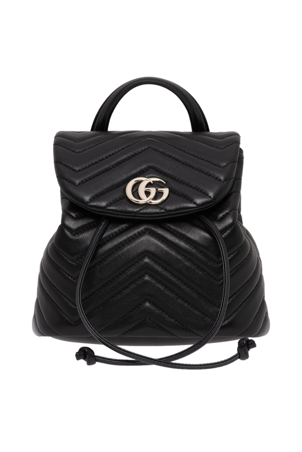 Gucci қара түсті, шеврон өрнегі бар қара түсті наппа былғарыдан жасалған әйелдерге арналған рюкзак
194292 - фото 1