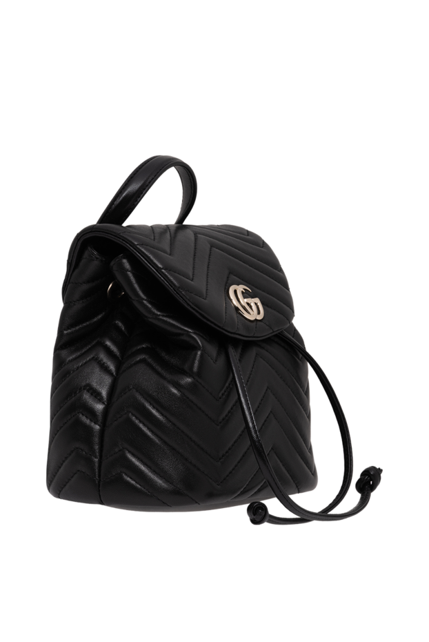 Gucci black women's backpack made of black quilted nappa leather with a chevron pattern
194292 - photo 3