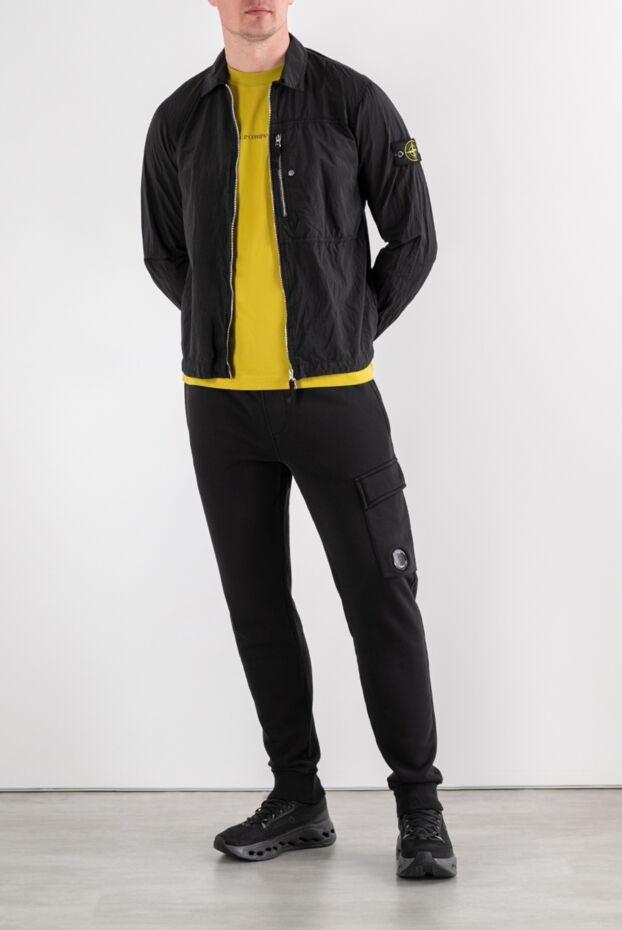 Stone Island черная куртка-овершот из жатого нейлона 194302 - фото 2