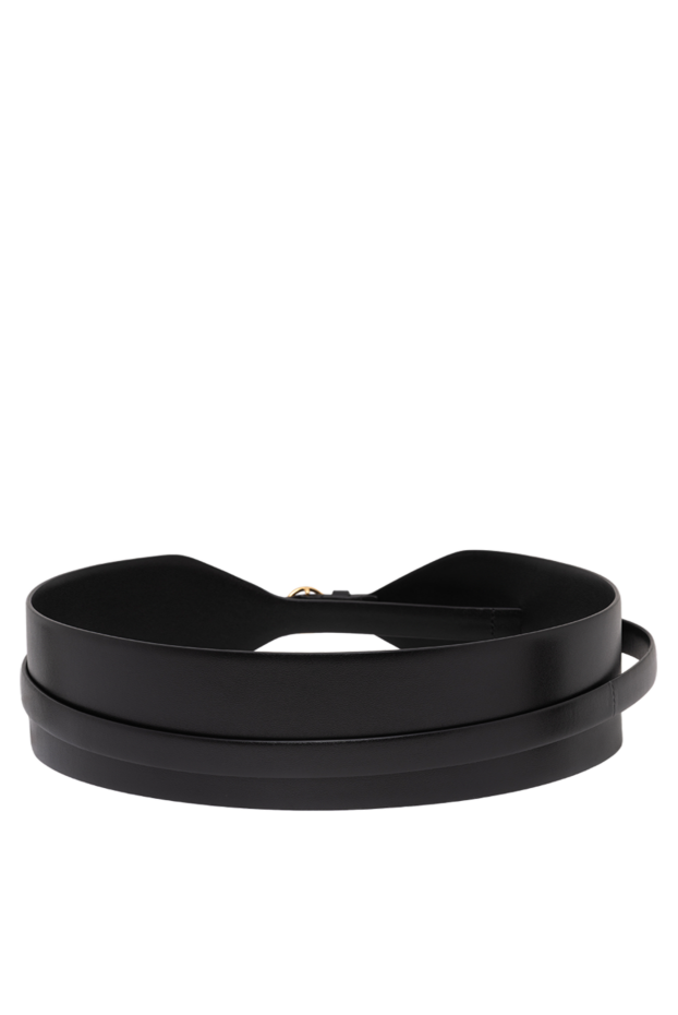 Alaia double large belt made of black calfskin 194333 - photo 3