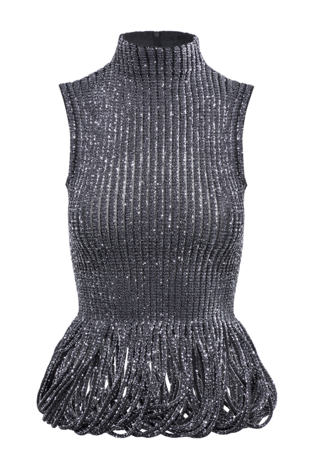 Alaia an evening top with signature textured weave at the hem 194356 - photo 1
