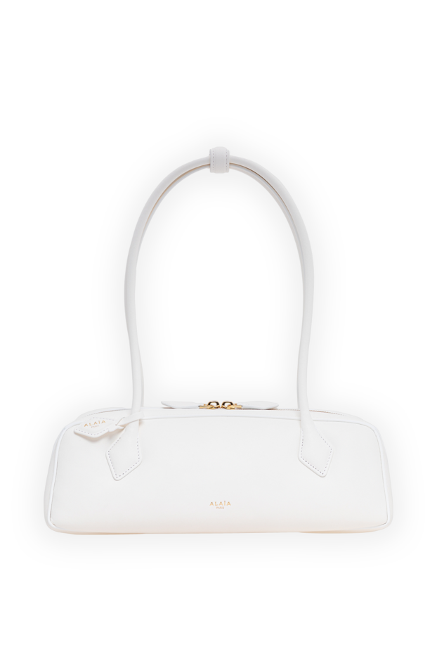Alaia le teckel medium bag in soft white leather 194360 - photo 1