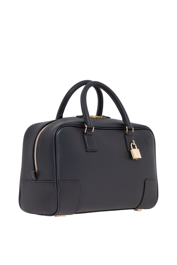 Loewe қара түсті бұзау терісінен жасалған amazona 28 сөмкесі 194373 - фото 3