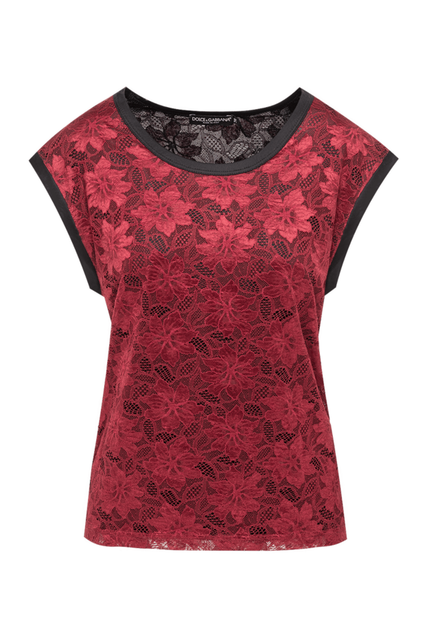 Dolce & Gabbana ерекше гүлді өрнегі бар әйелдерге арналған кең шілтерлі жейде 194394 - фото 1