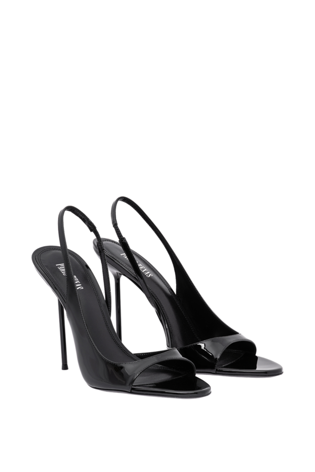 Paris Texas lidia black patent leather open-toe sandals with an ultra-thin stiletto heel 194424 - photo 3