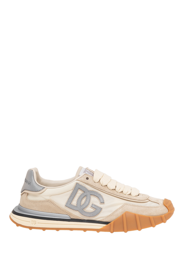 Dolce & Gabbana dg athletic beige textile sneakers 194499 - photo 1