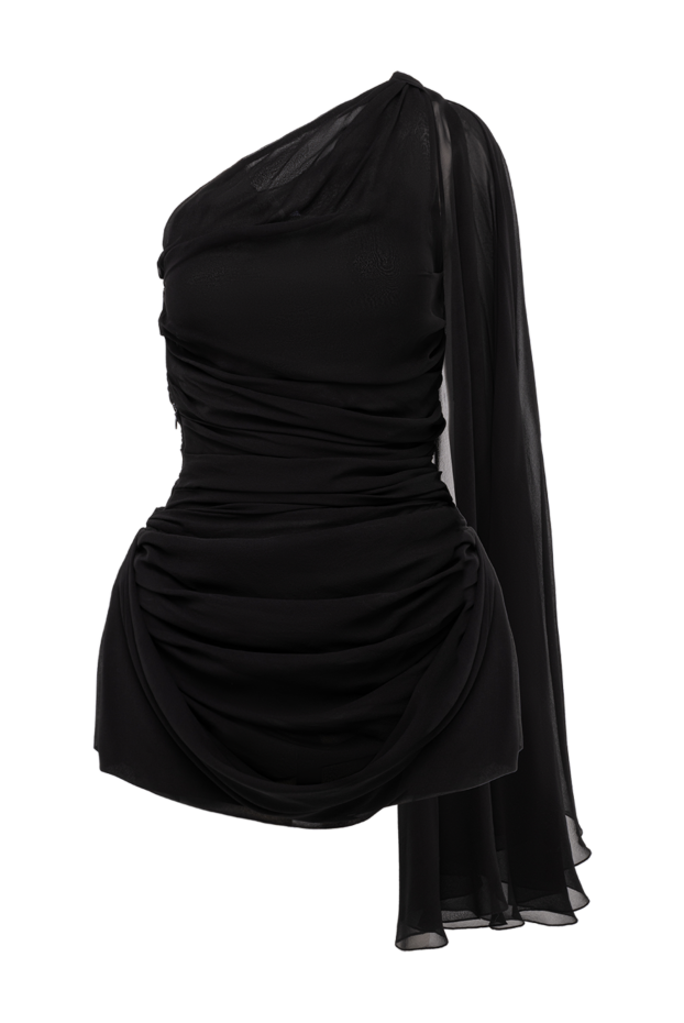 Giuseppe Di Morabito black silk draped mini dress 194559 - photo 1