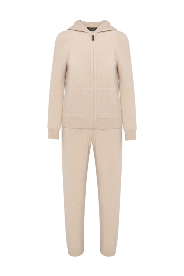 Loro Piana merano women's tracksuit made of pure cashmere in beige 194581 - photo 1