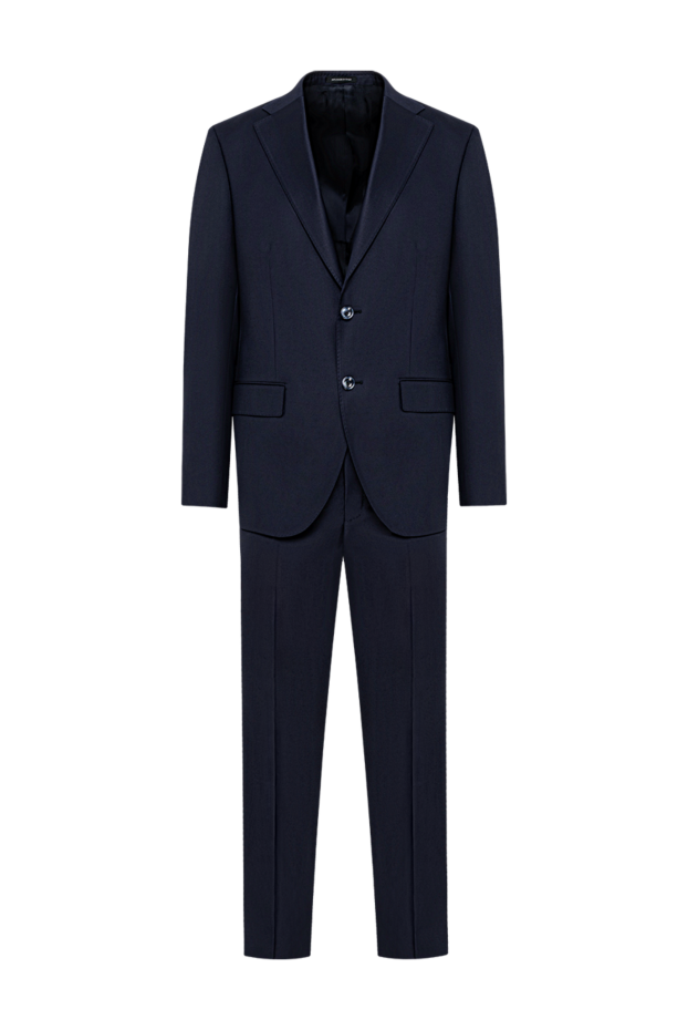 Sartoria Latorre men's classic blue wool suit with a formal silhouette 194606 - photo 1