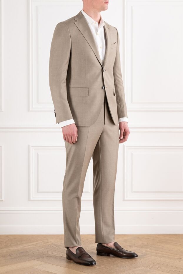 Sartoria Latorre a summer single-breasted two-piece suit in an elegant almond shade made of lightweight fabric. 194608 - photo 2