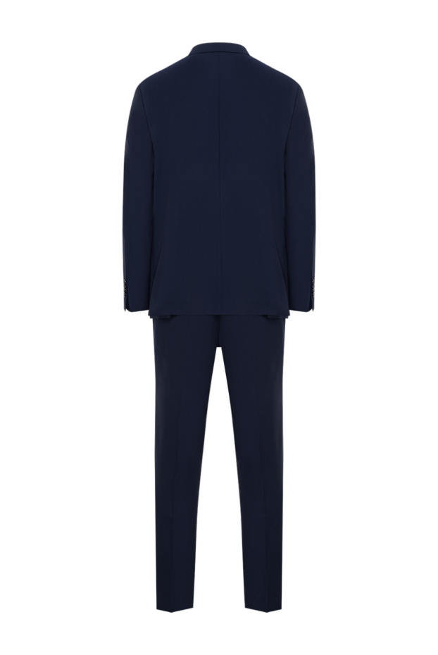 Sartoria Latorre men's classic dark blue two-piece suit made of smooth wool 194610 - photo 2