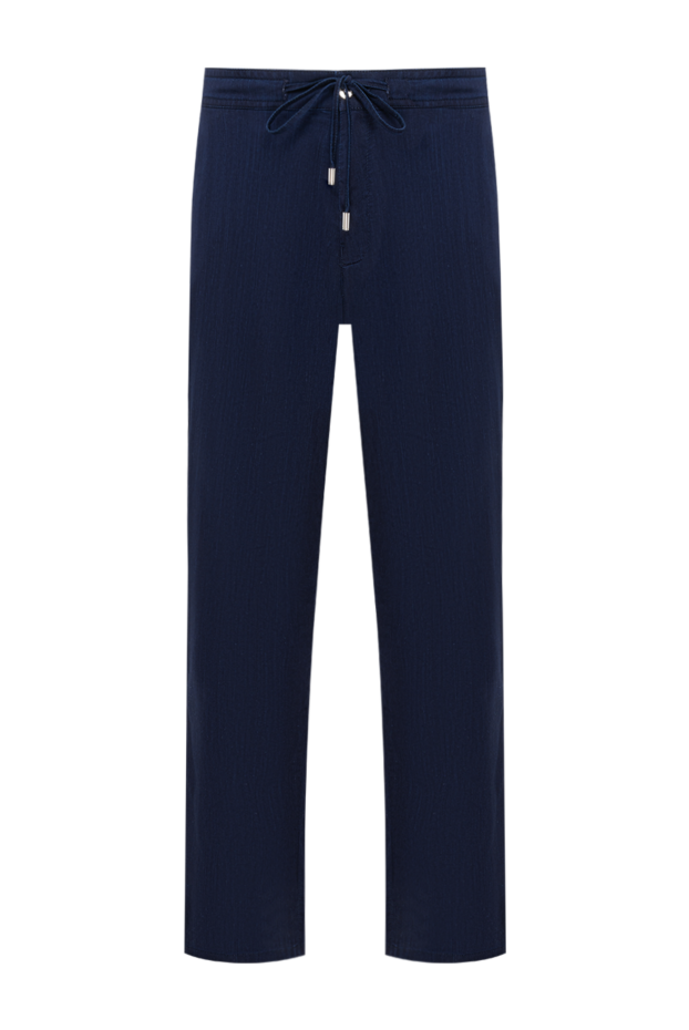 Scissor Scriptor men's straight-leg dark blue denim jeans with adjustable drawstring 194635 - photo 1